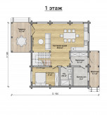 Дом из профилированного бруса VZ-370